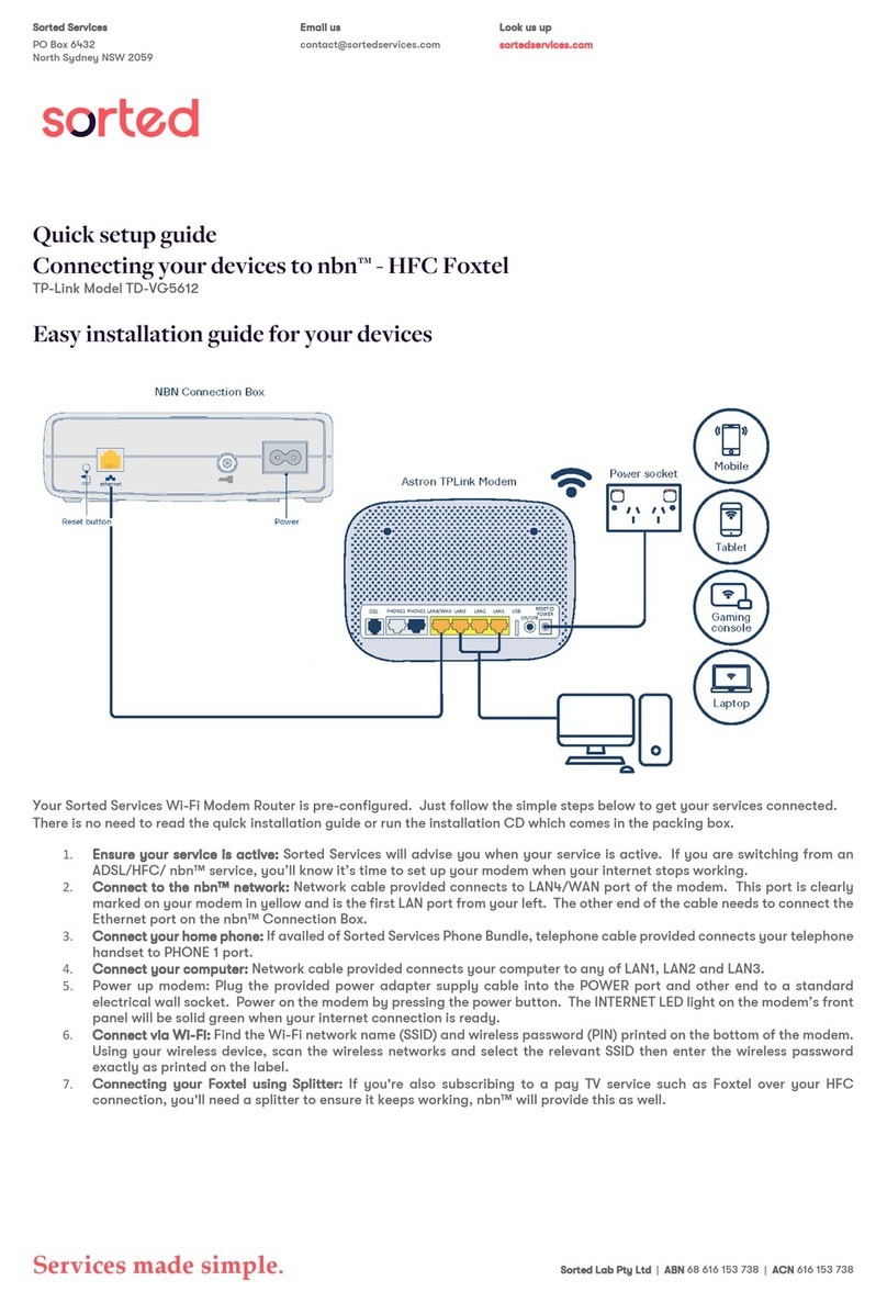 Foxtel nbn Manual de usuario