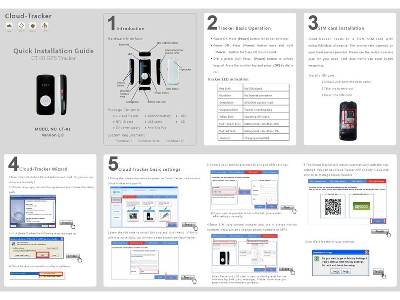 Cloud-Tracker CT-01 Manual de usuario