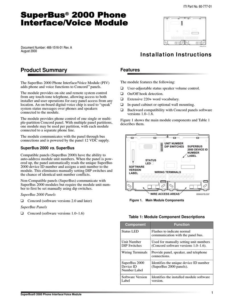 Interactive Technologies SuperBus 2000 Manual de usuario
