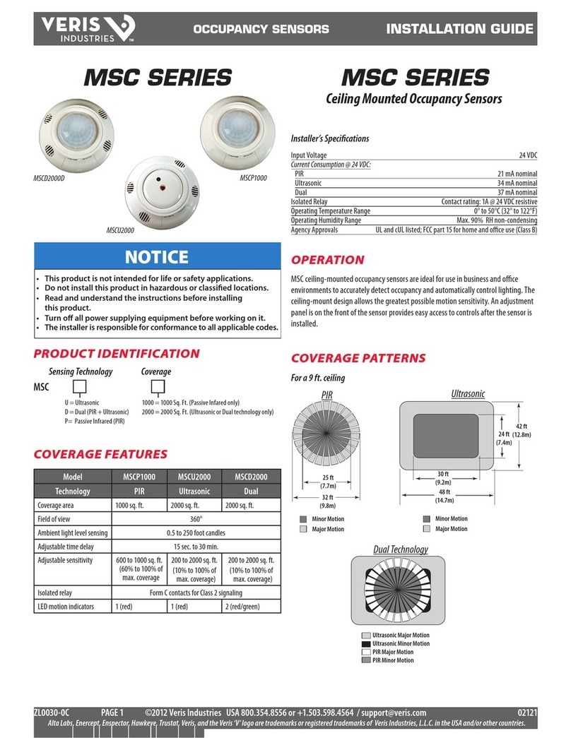 Veris MSCD2000D Manual de usuario
