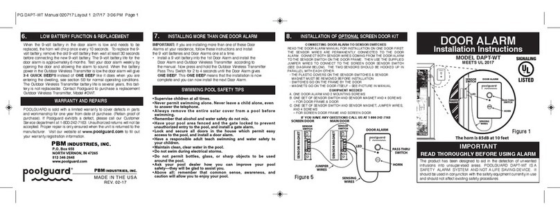 Poolguard DAPT-WT Manual de usuario