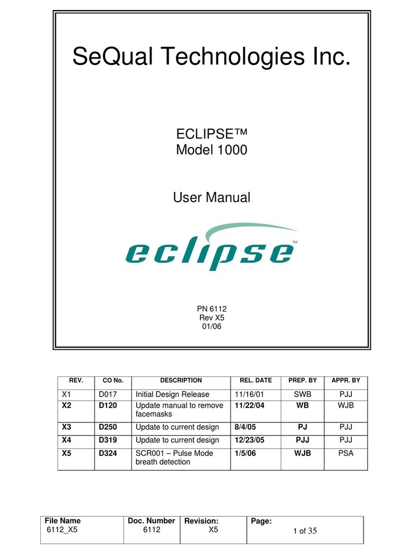 SeQual Technologies ECLIPSE 1000 Manual de usuario