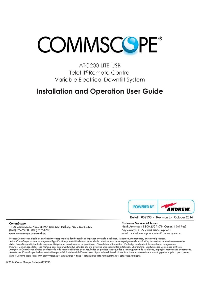 CommScope Teletilt ATC200-LITE-USB Manual de usuario
