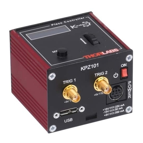 THORLABS K-Cube Piezo Controller Manual de usuario