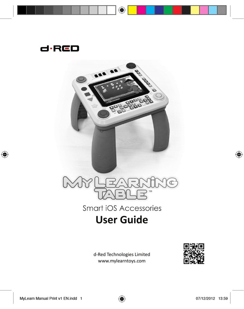 d-Red My Learning Table Manual de usuario