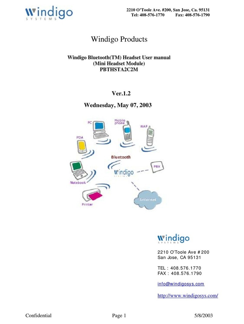 Windigo PBTHSTA2C2M Manual de usuario