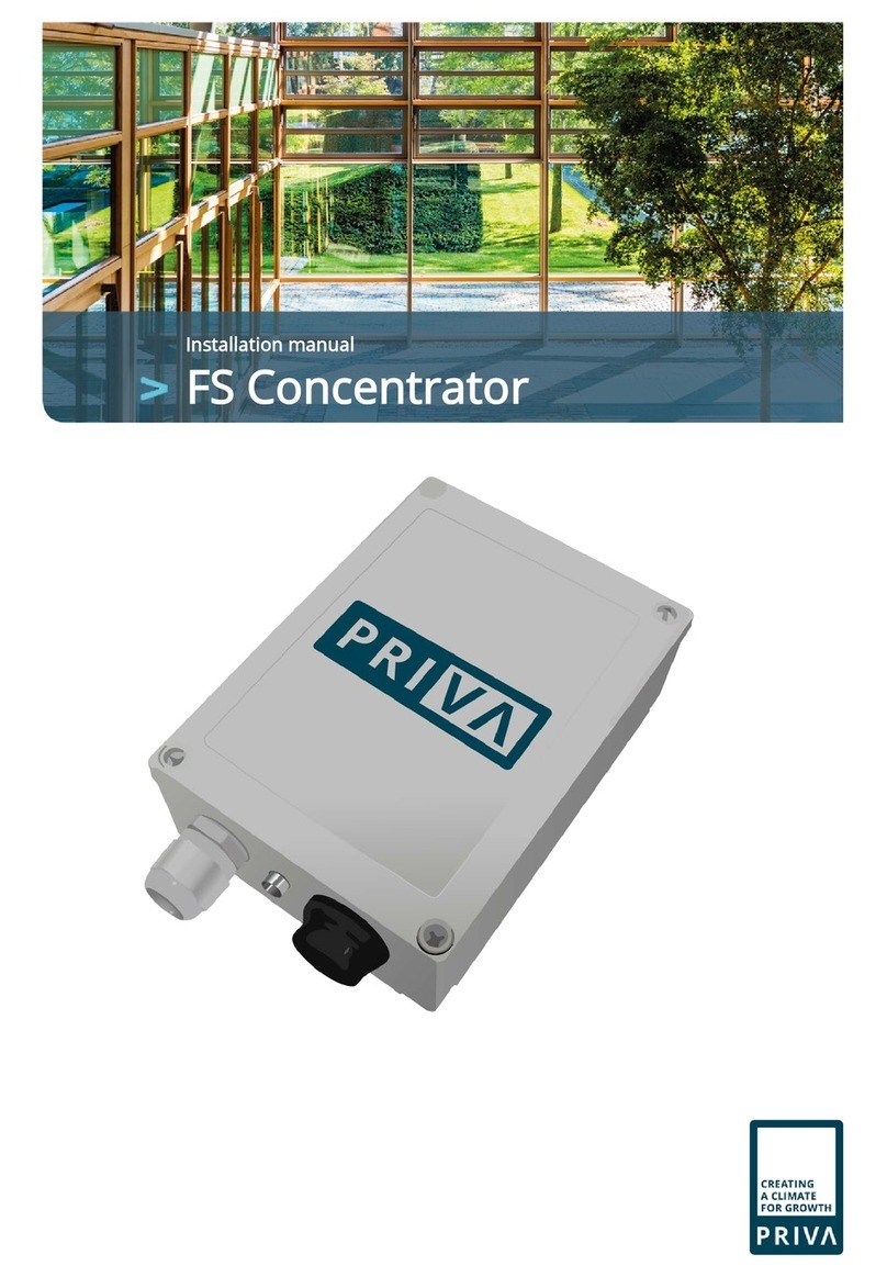 Priva FS Concentrator Manual de usuario
