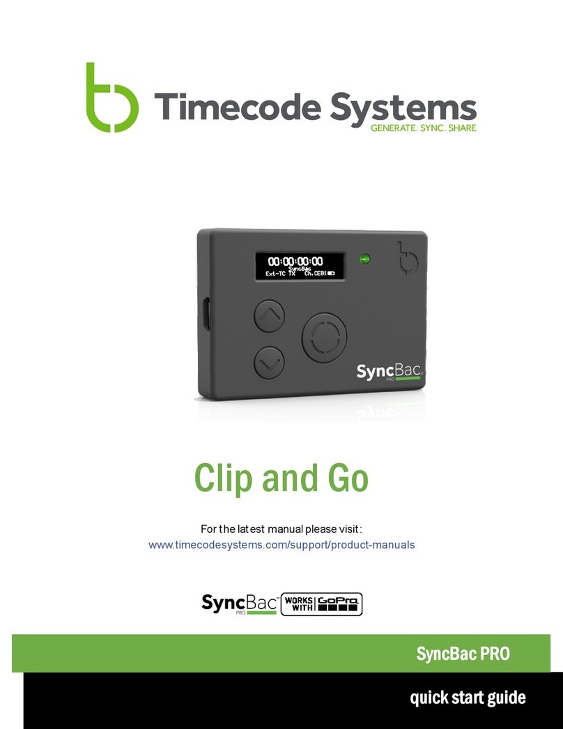 timecode systems SyncBac PRO Manual de usuario