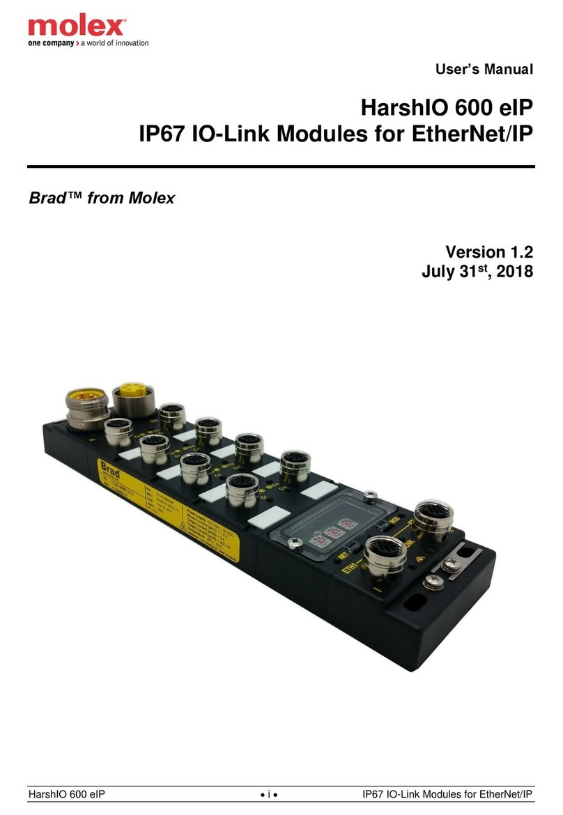 molex BradControl HarshIO 600 eIP Manual de usuario