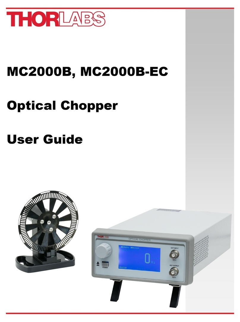 THORLABS MC2000B-EC Manual de usuario