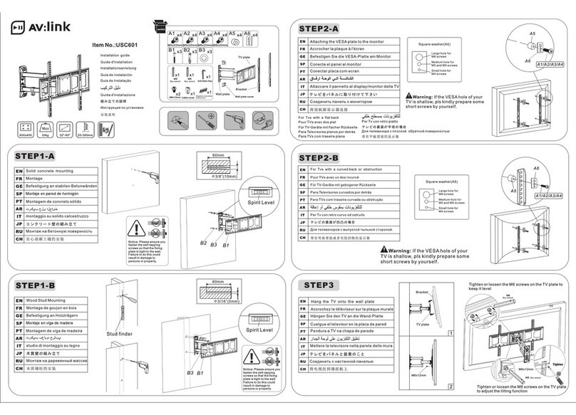 AVLink USC601 Manual de usuario