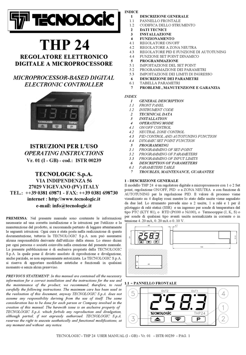 Tecnologic THP 24 Manual de usuario