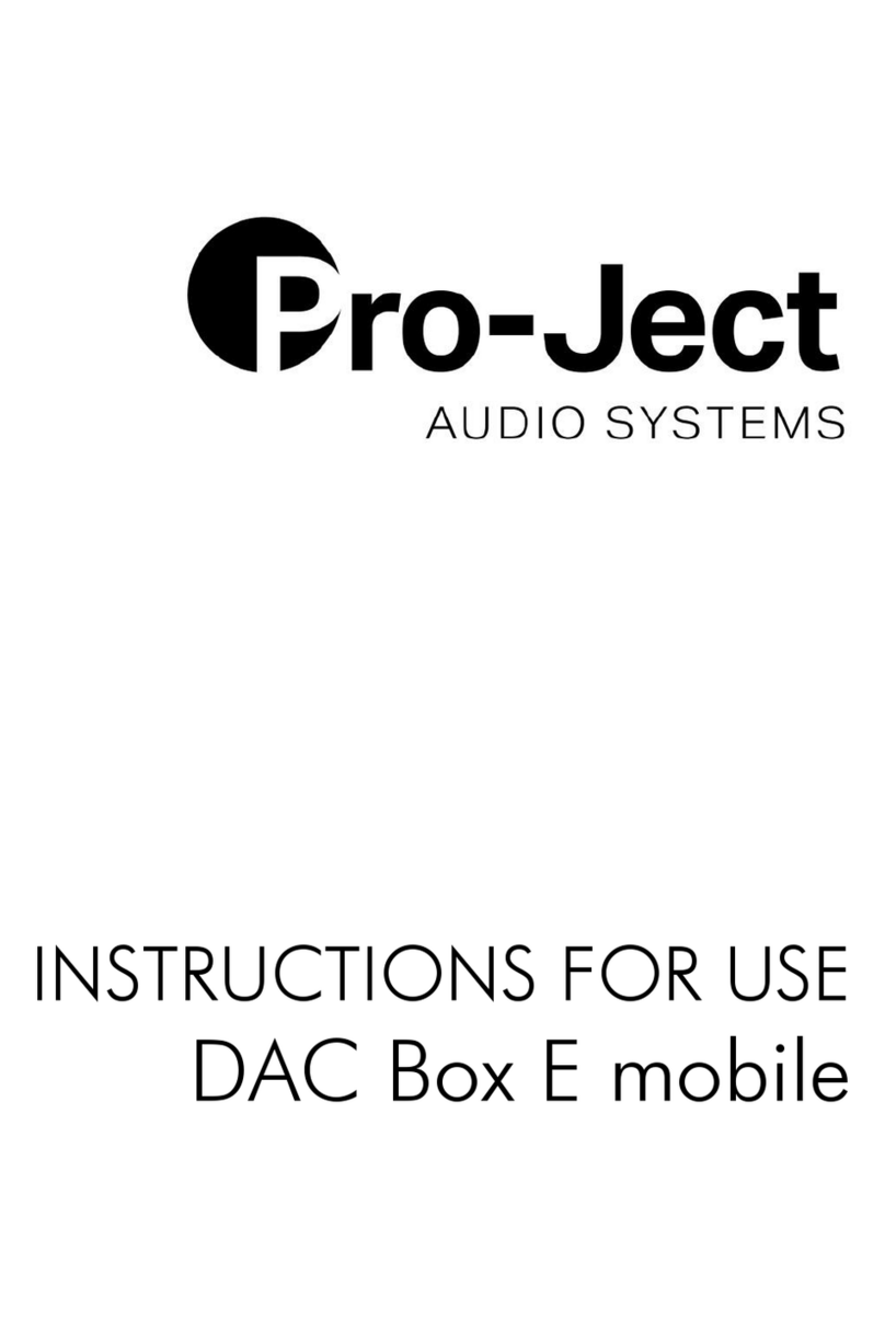 Pro-Ject Audio Systems DAC Box E mobile Manual de usuario