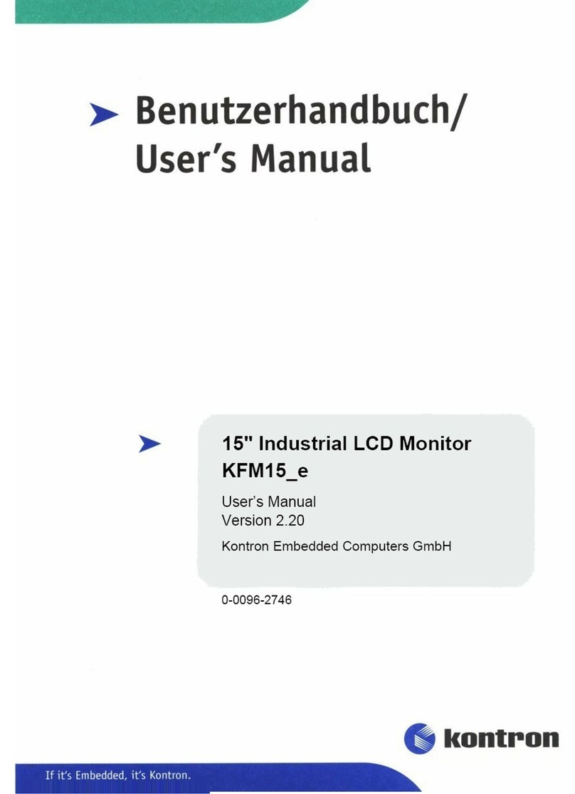Kontron Embedded Computers KFM15*e - A Manual de usuario Kontron Embedded Computers KFM15*e - A Manual de usuario