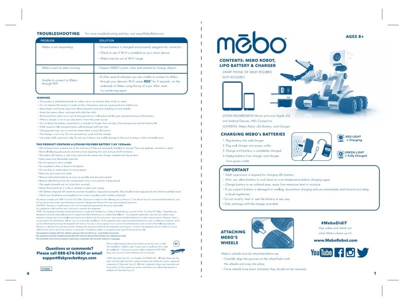 Skyrocket MEBO Manual de usuario Skyrocket MEBO Manual de usuario