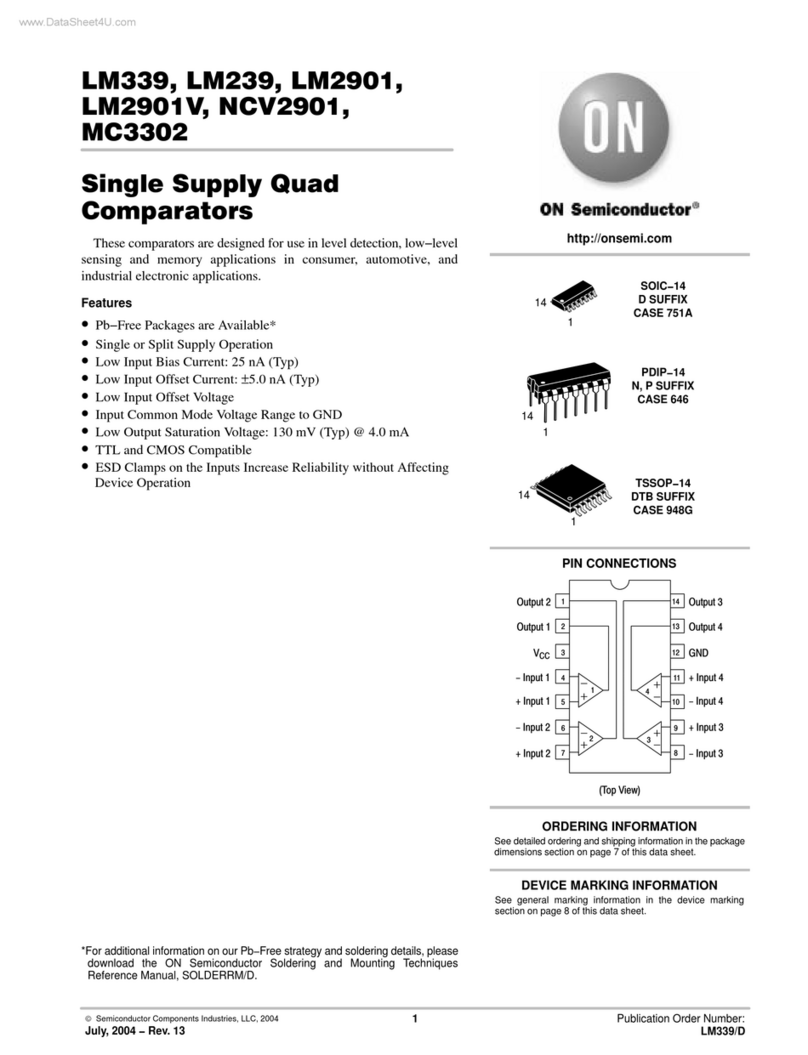 ON Semiconductor LM339 Manual de usuario