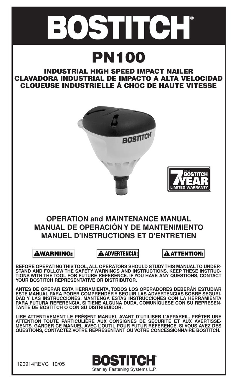 Bostitch PN100 Manual de usuario