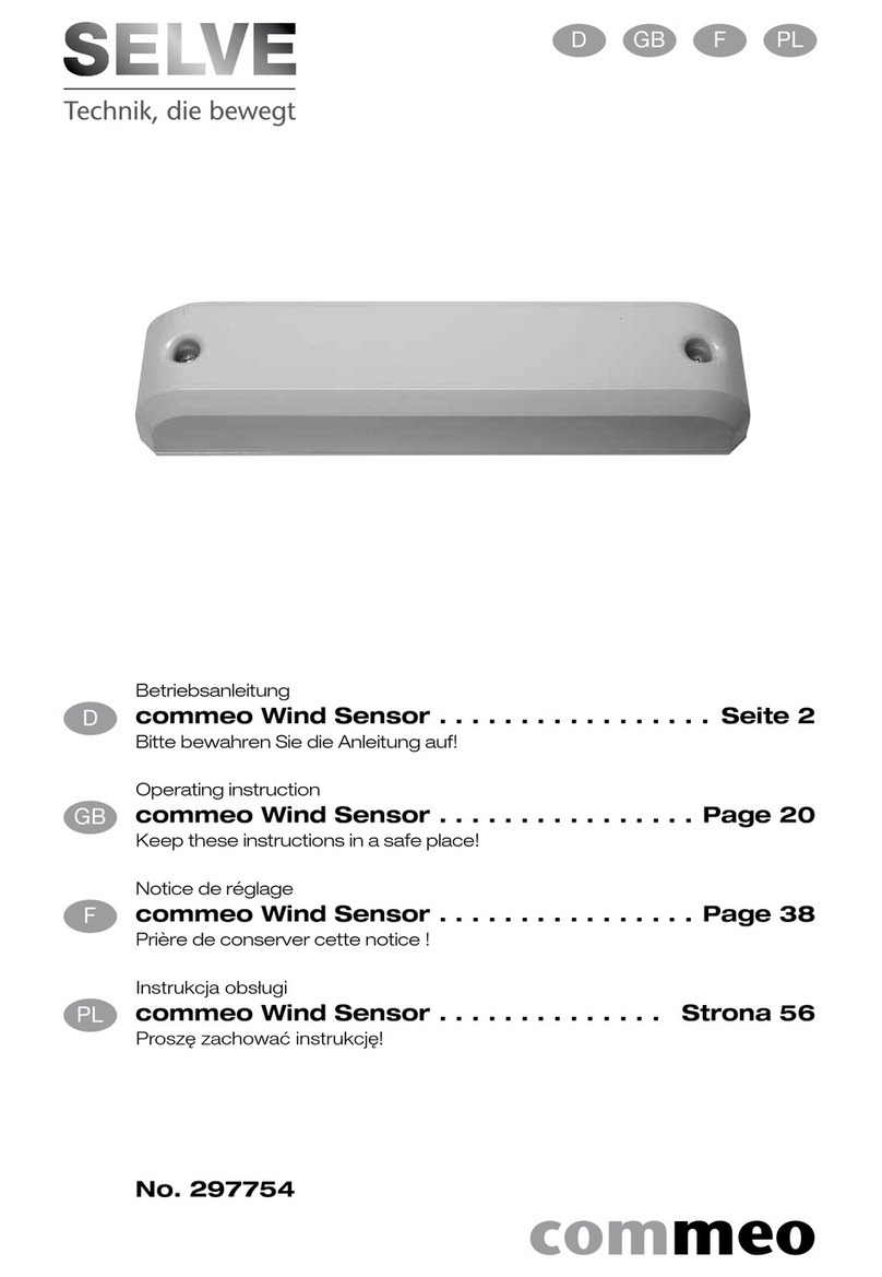 Selve commeo Wind Sensor Manual de usuario