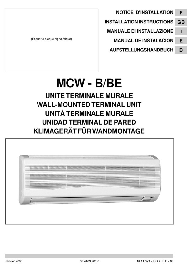 Technibel MCW-B series Manual de usuario