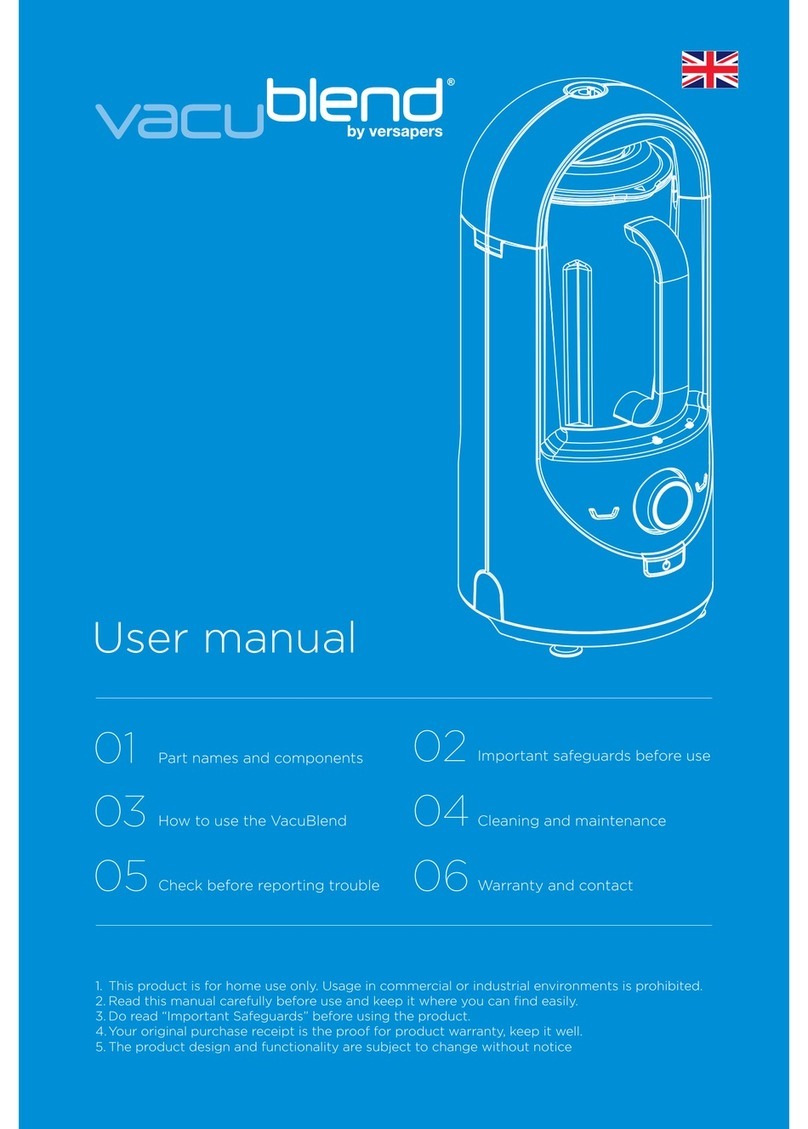 VacuBlend Action Manual de usuario
