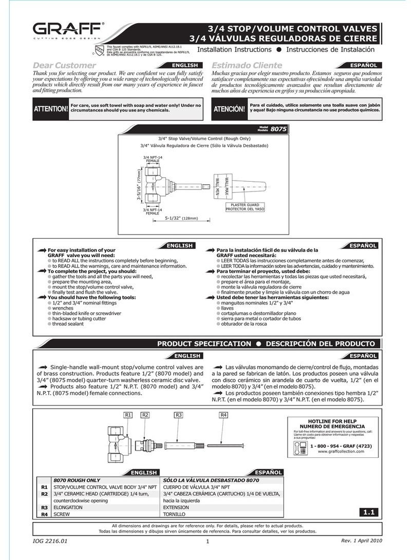 Graff 8075 Manual de usuario