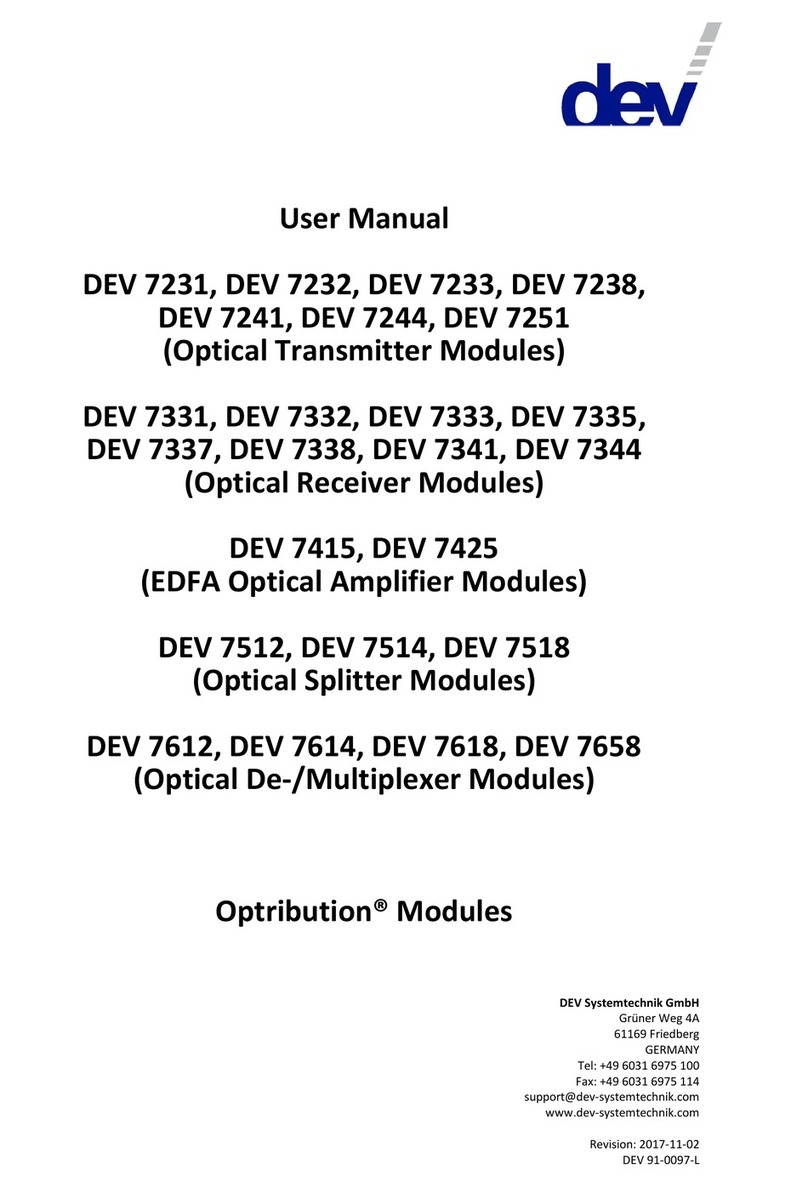 DEV 7231 Manual de usuario