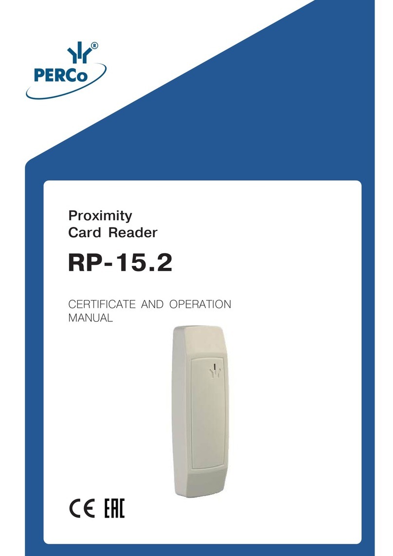 PERCo RP-15.2 Manual de usuario
