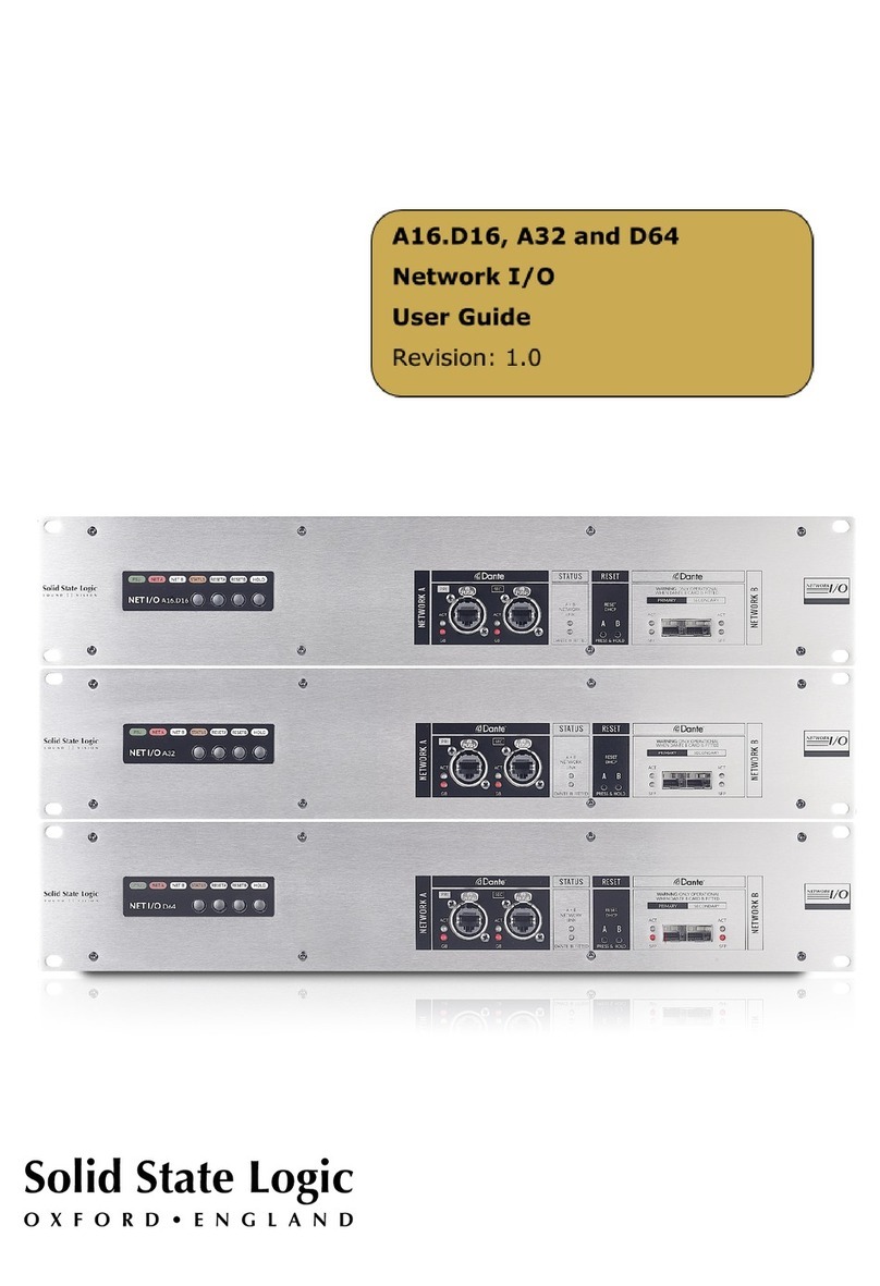 Solid State Logic A16.D16 Manual de usuario Solid State Logic A16.D16 Manual de usuario