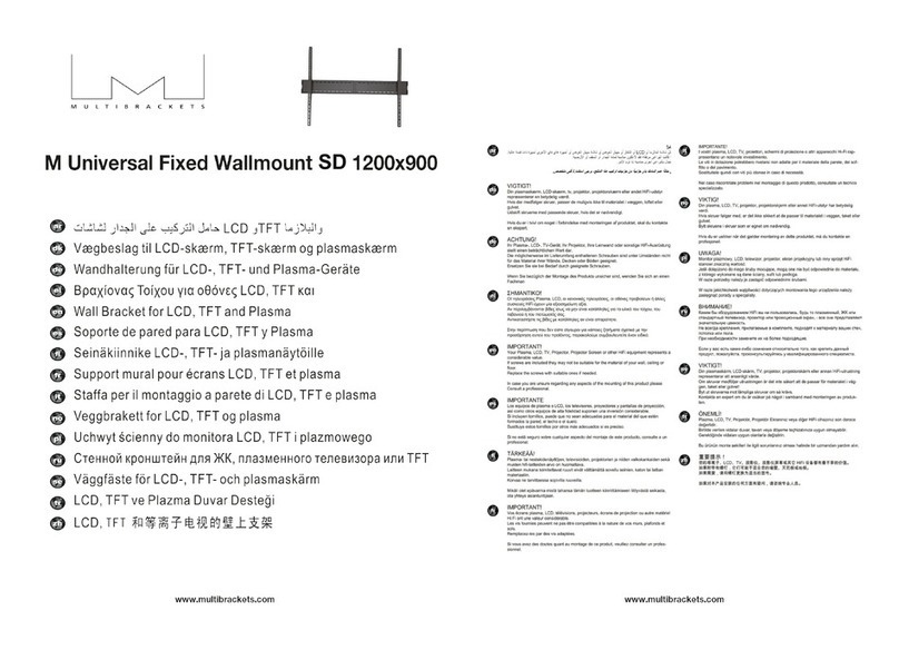 Multibrackets M Universal Manual de usuario