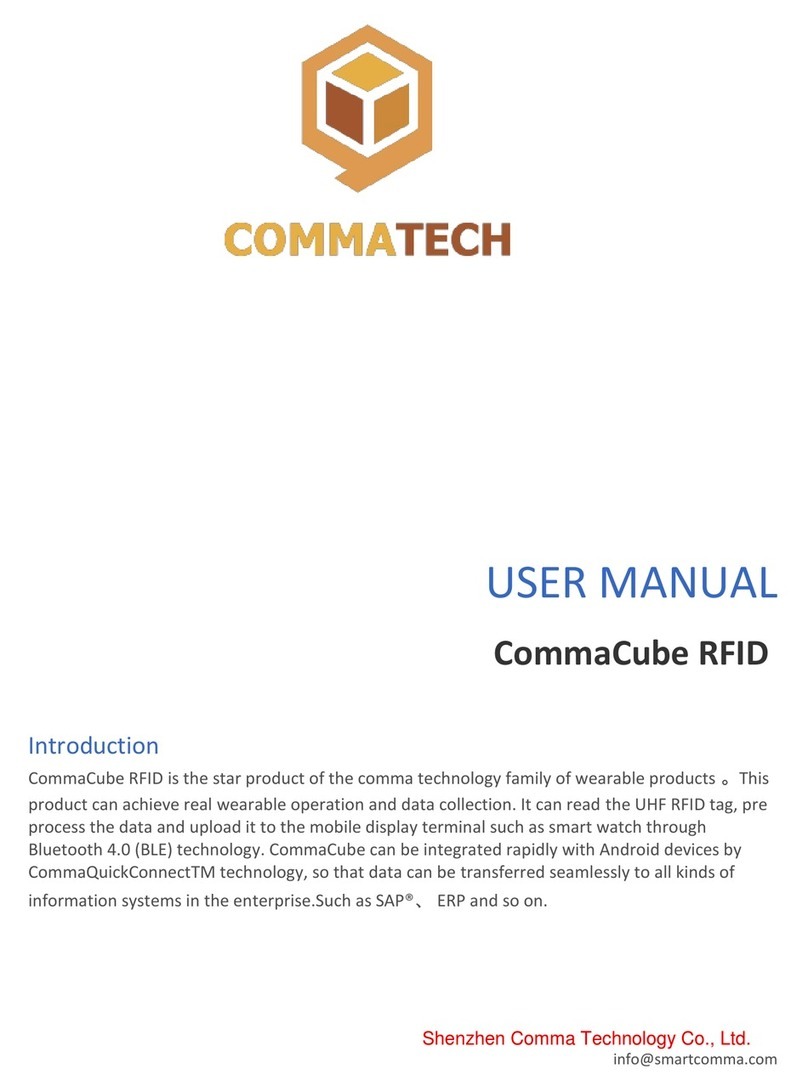 COMMATECH CommaCube RFID Manual de usuario