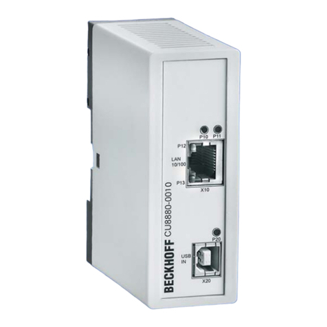 Beckhoff CU8880-0010 Manual de usuario Beckhoff CU8880-0010 Manual de usuario