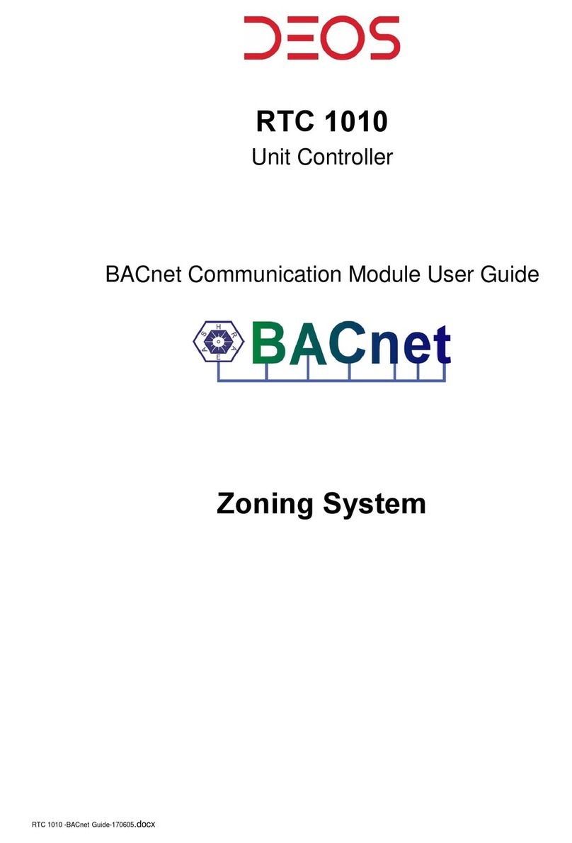 DEOS RTC 1010 Manual de usuario