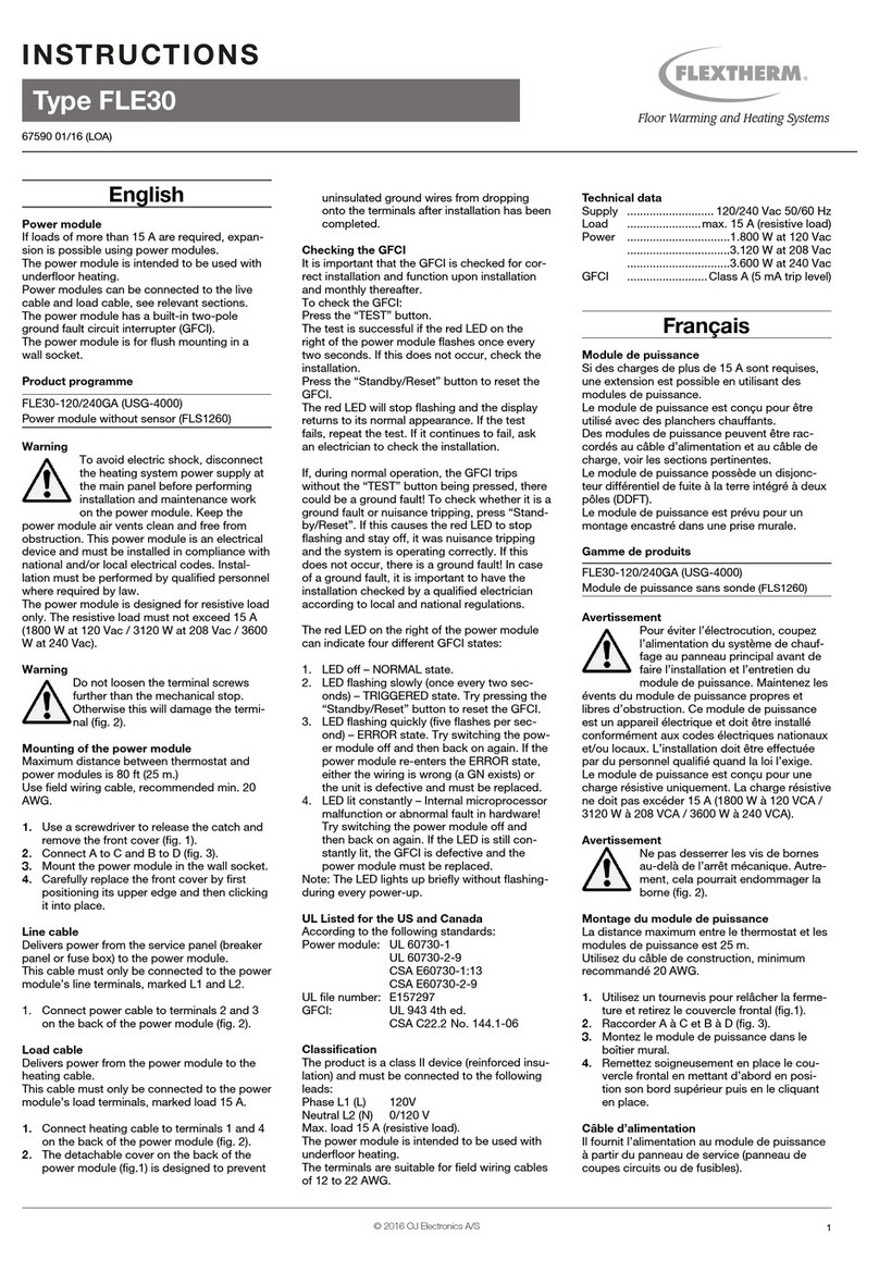 Flextherm FLE30 series Manual de usuario