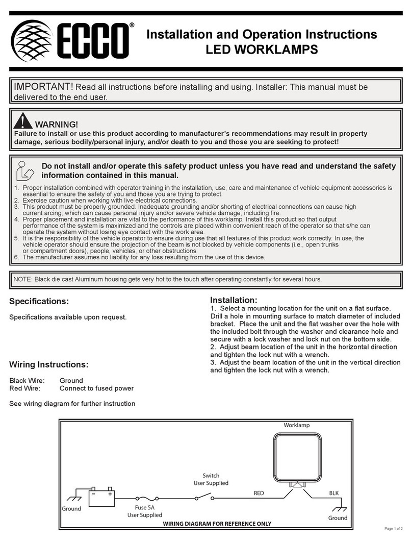 Ecco E92008 Manual de usuario