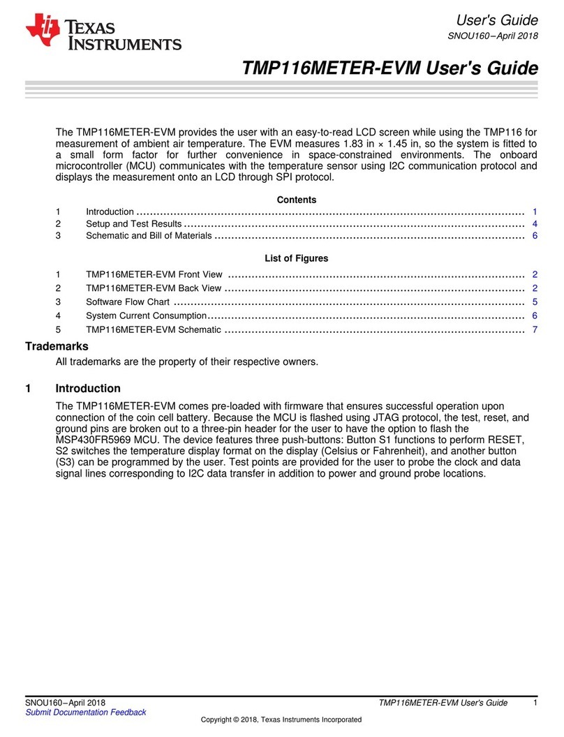 Texas Instruments TMP116METER-EVM Manual de usuario
