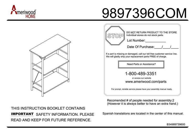 Ameriwood HOME 9897396COM Manual de usuario