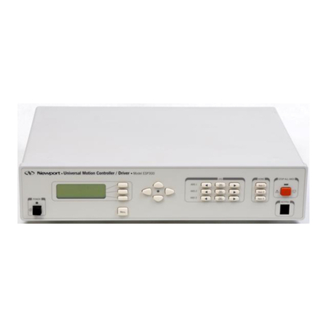 Newport ESP300 Series Manual de usuario Newport ESP300 Series Manual de usuario