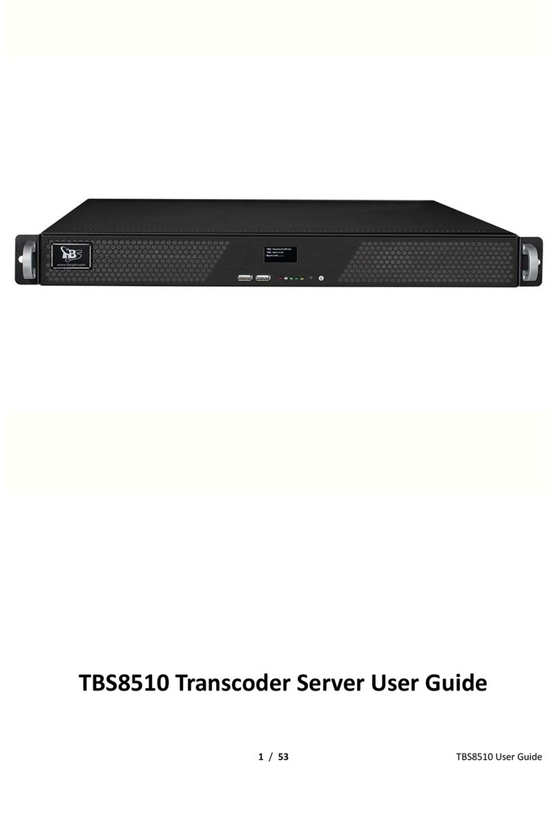 TBS technologies TBS8510 Manual de usuario