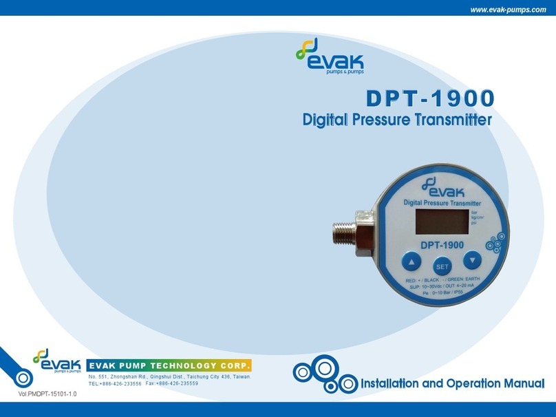 Evak DPT-1900 Manual de usuario