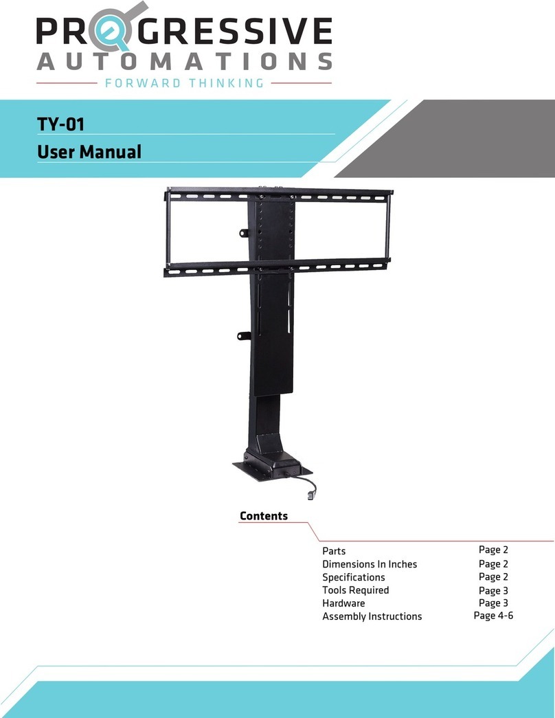 progressive automations TY-01 Manual de usuario