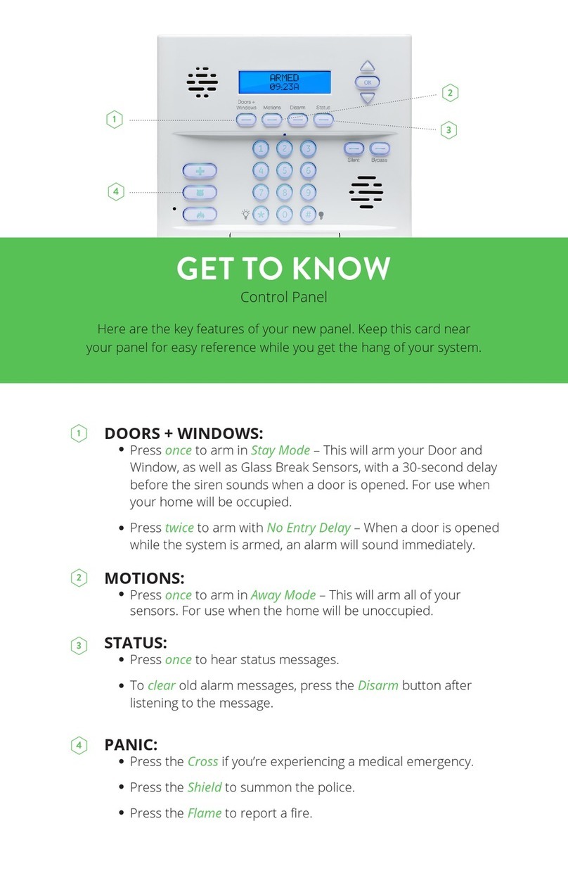 Frontpoint Control Panel Hoja de especificaciones Frontpoint Control Panel Hoja de especificaciones