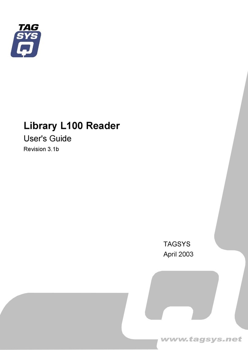 Tag sys Library L100 Reader Manual de usuario