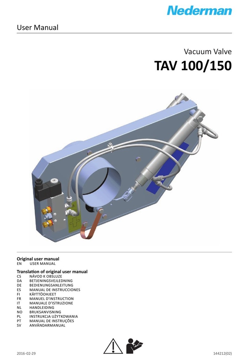 Nederman TAV 100 Manual de usuario