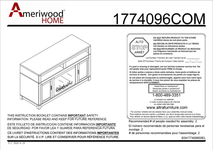 Ameriwood HOME 1774096COM Manual de usuario Ameriwood HOME 1774096COM Manual de usuario