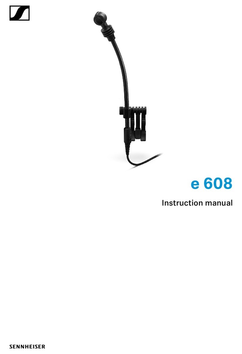 Sennheiser evolution e608 Manual de usuario Sennheiser evolution e608 Manual de usuario