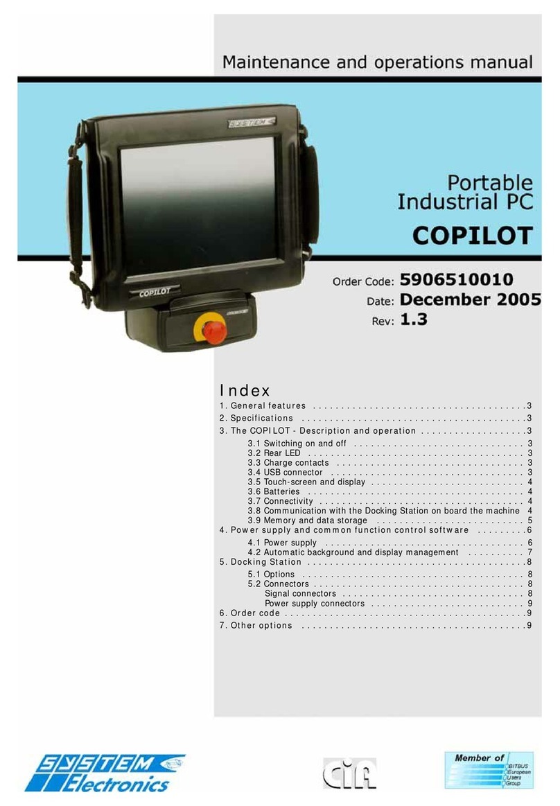 SYSTEM Electronics COPILOT 15" Manual de usuario