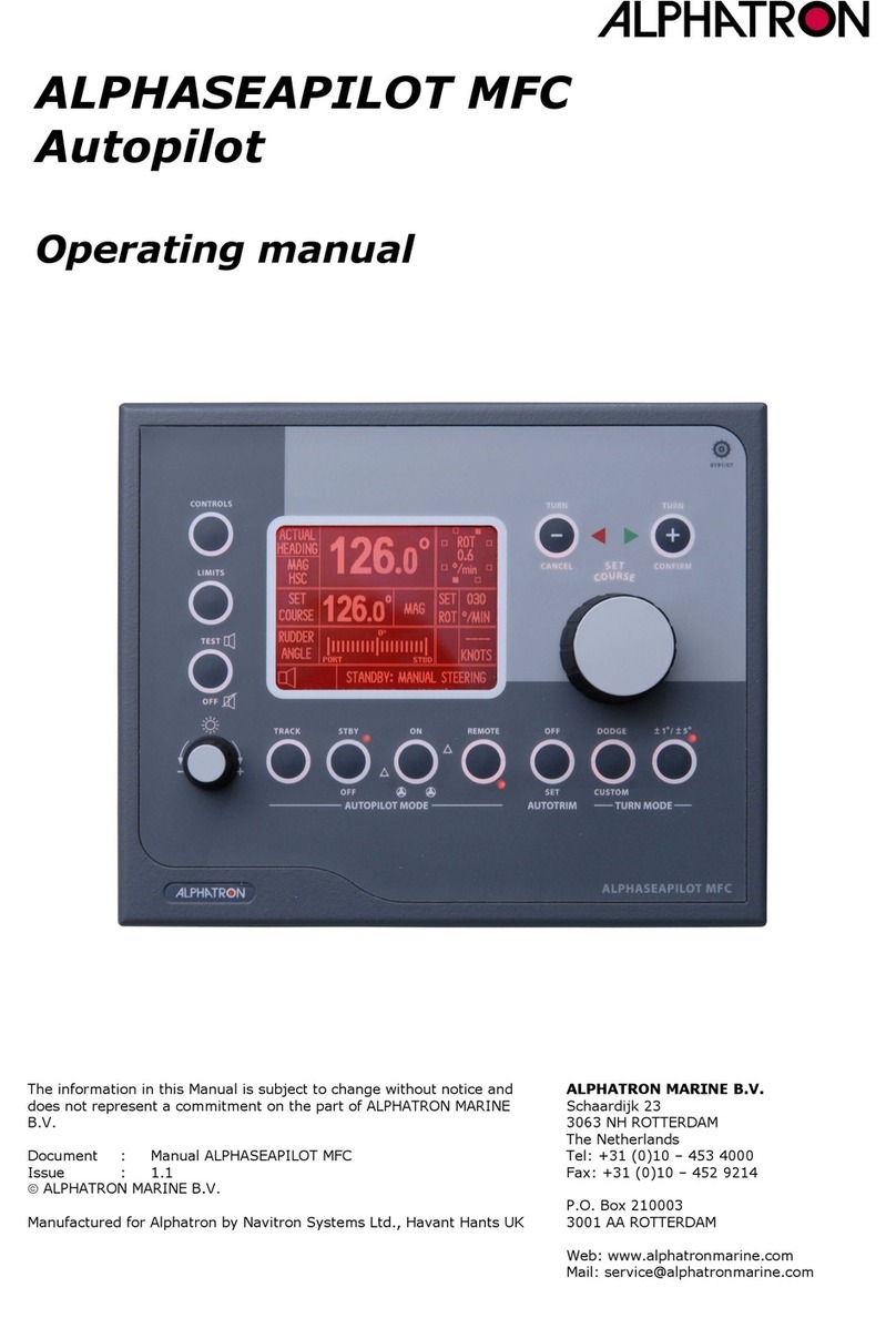 Alphatron ALPHASEAPILOT MFC Manual de usuario