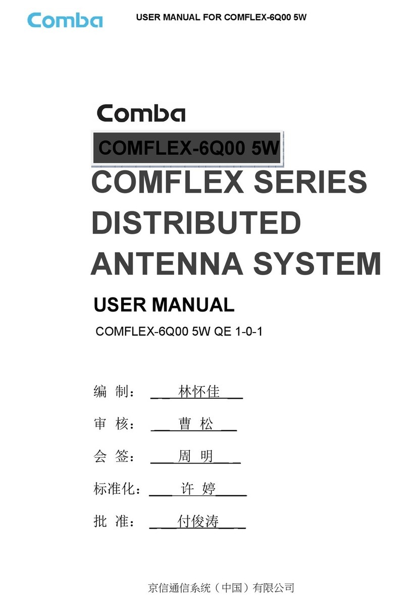 COMBA COMFLEX Series Manual de usuario