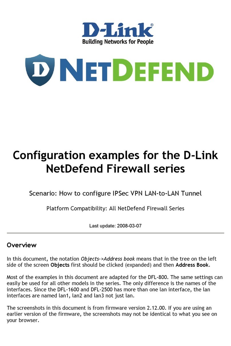 D-Link NetDefend Firewall Series Manual de usuario