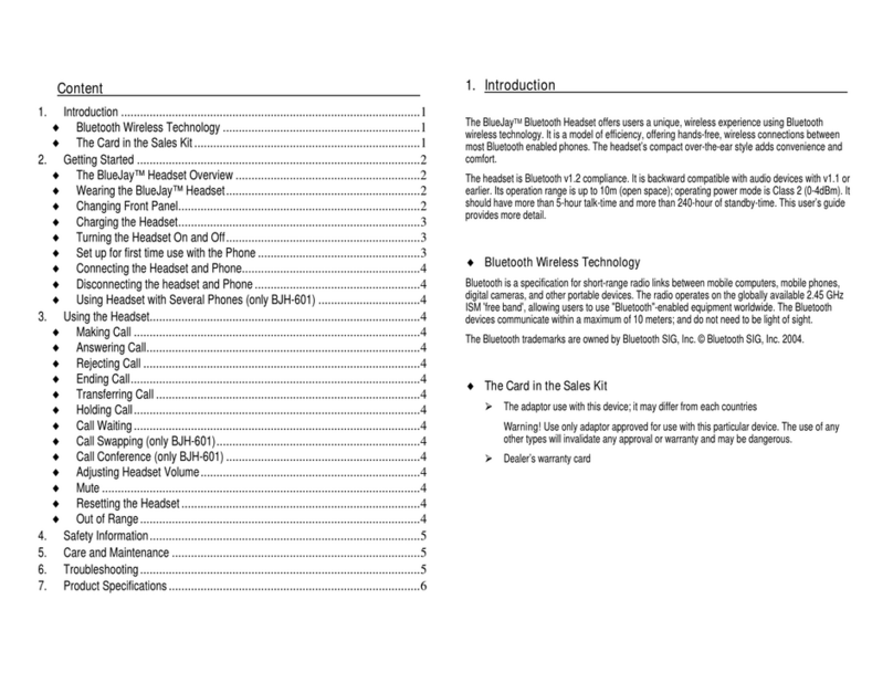 Total Wireless Technologies BlueJay series Manual de usuario